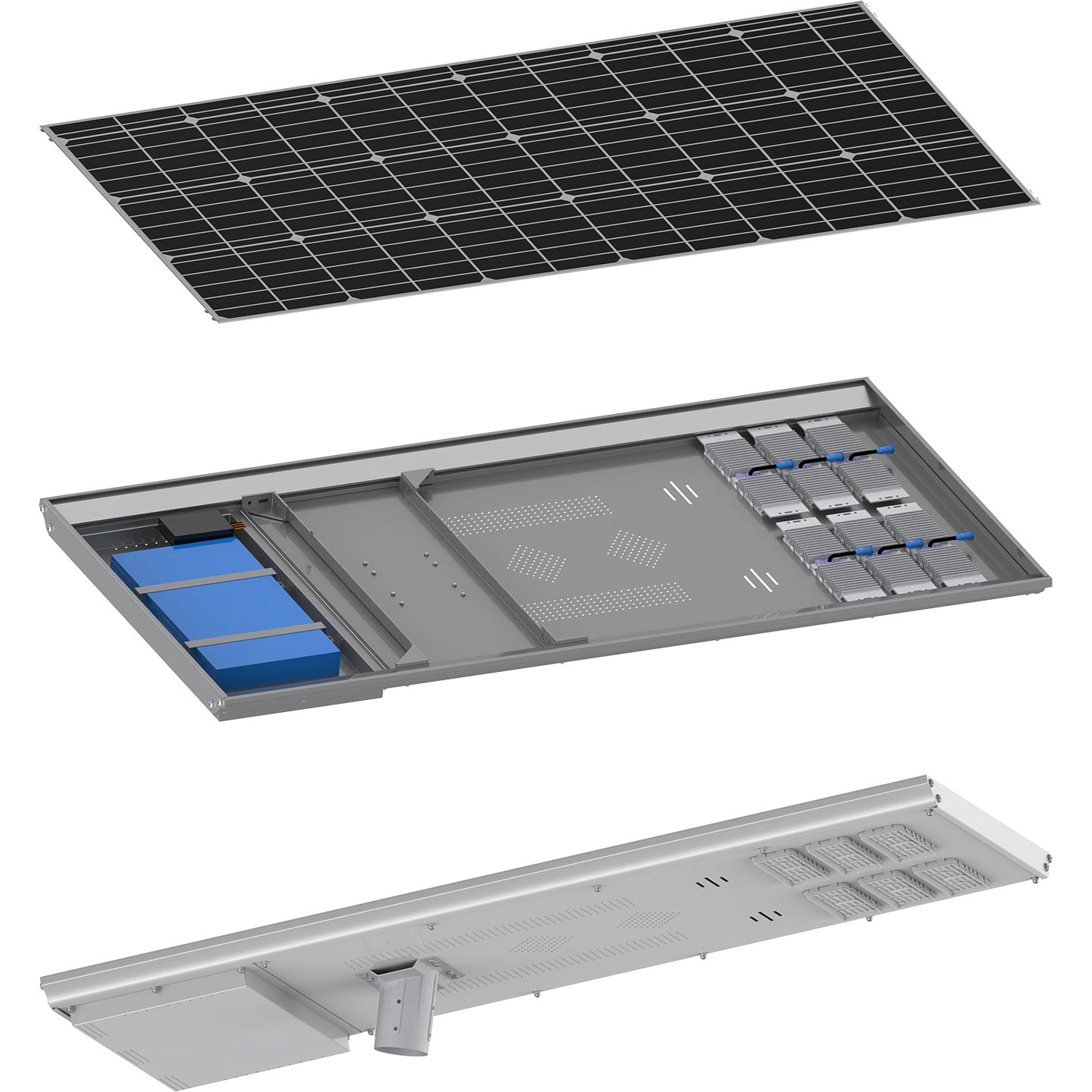 چراغ خیابانی خورشیدی یکپارچه سفارشی